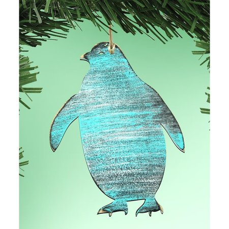 DESIGNOCRACY Penguin Wooden Ornament 99542O